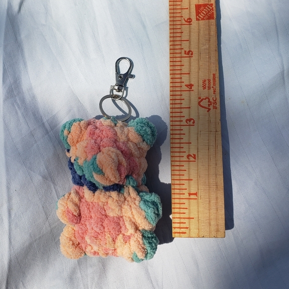 Gummy Bear Teddy Bear Key Ring Backpack Accessory - Picture 6 of 14